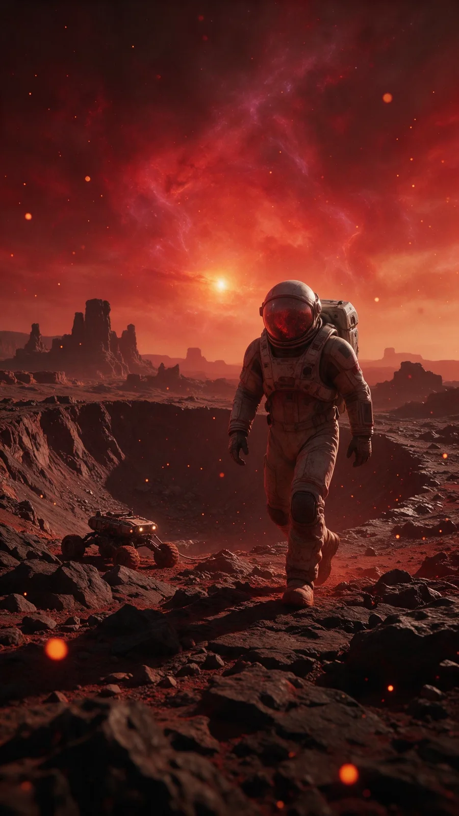 Source still: an astronaut on a red planet